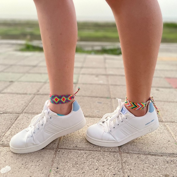 Unisex woven bracelets/ packs x 8 / Multicolor - Picture 7 of 8